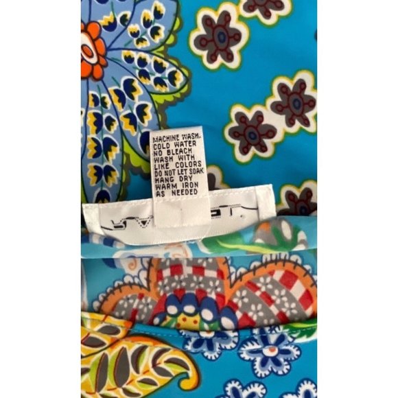 RAFAEL SLEEVELESS BRIGHT & COLORFUL FLORAL BLOUSE WOMENS SIZE LARGE - Picture 8 of 8